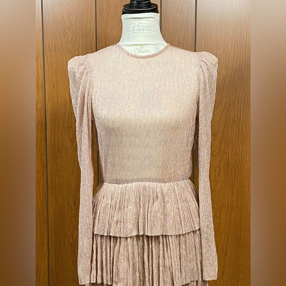 Sabina Musayev Monique Metallic Minidress Size M — image 4 of 8